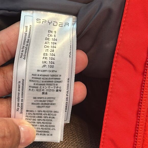 Spyder kids mini expedition red pants size 5 - Picture 7 of 8